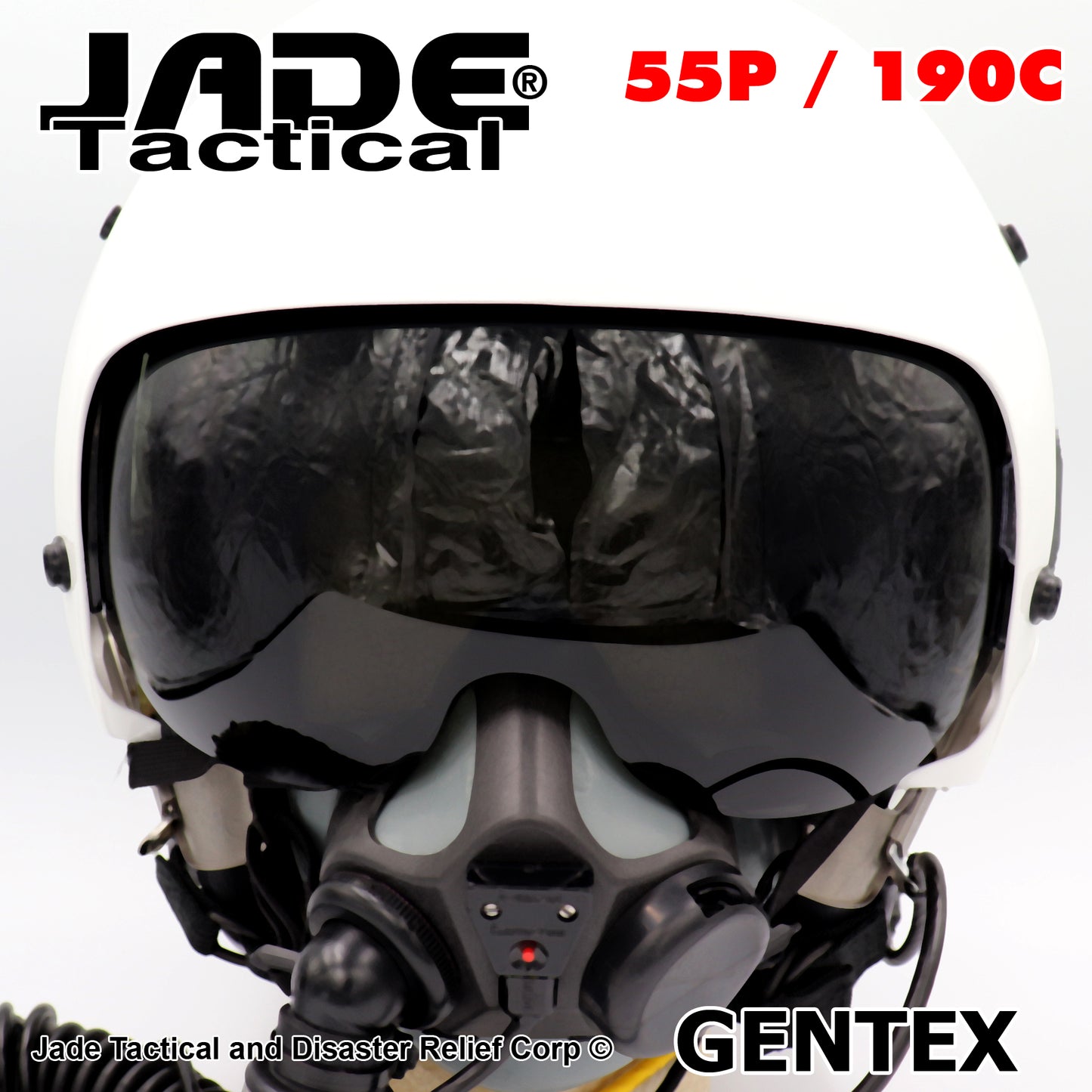 GENTEX 55/P With 190C Dual Visor Flight Helmet