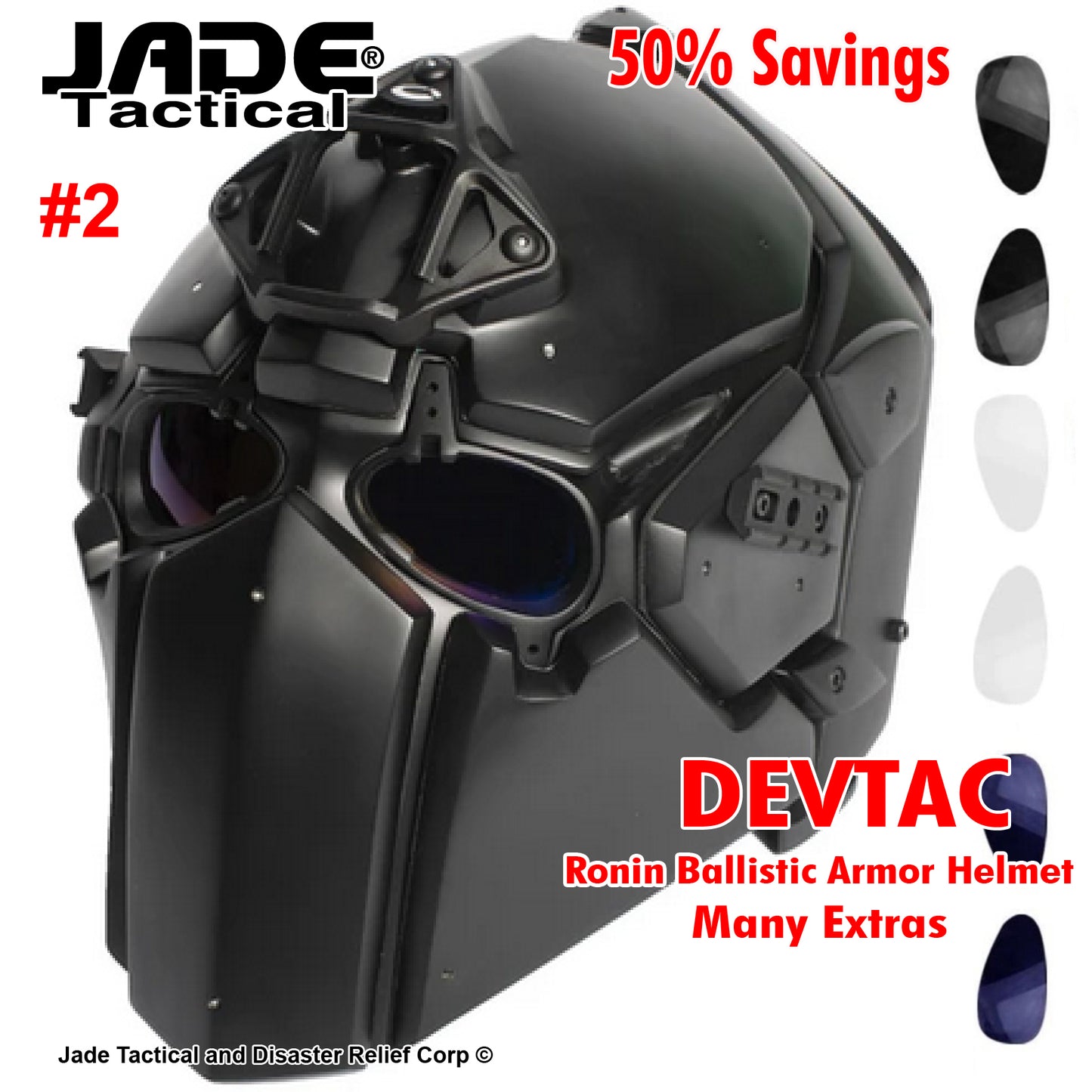 DEVTAC Ronin full NIJ Level 2A and 4A Extras